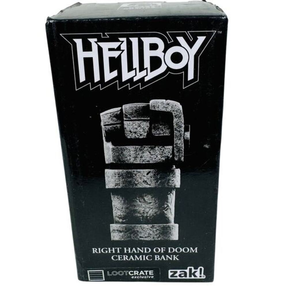 zak! designs Hellboy Right‎ Hand of Doom 5" Ceramic Bank Loot Crate